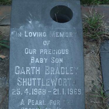 SHUTTLEWORTH Garth Bradley 1968-1969