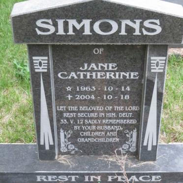 SIMONS Jane Catherine 1963-2004