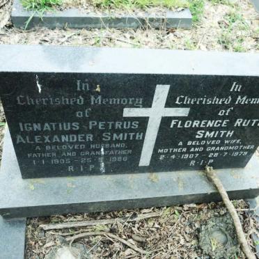 SMITH Ignatius Petrus Alexander 1905-1986 &amp; Florence Ruth 1907-1979