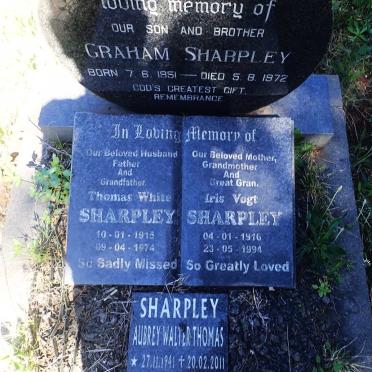 SHARPLEY Thomas White 1915-1974 &amp; Iris Vogt 1916-1994