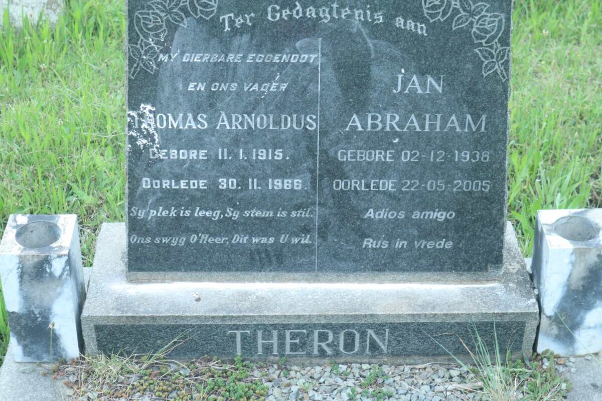 THERON Thomas Arnoldus 1915-1966 :: THERON Jan Abraham 1938-2005