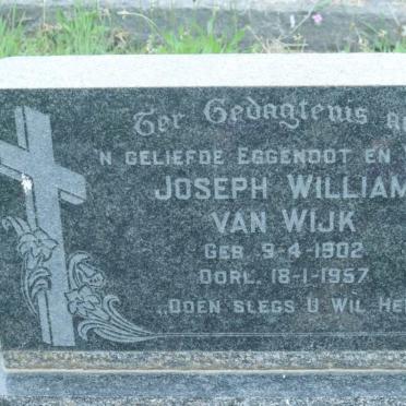 WIJK Joseph William, van 1902-1957