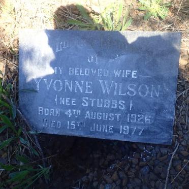 WILSON Yvonne nee STUBBS 1926-1977