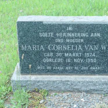 WYK Maria Cornelia, van 1874-1950