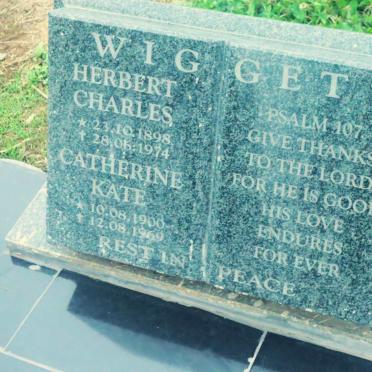 WIGGETT Herbert Charles 1898-1974 &amp; Catherine Kate 1900-1969