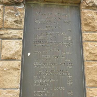 6. GREAT WAR 1914-1918 MEMORIAL PLAQUE