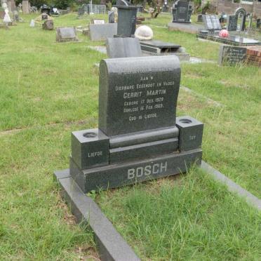 BOSCH Gerritt Martin 1929-1969