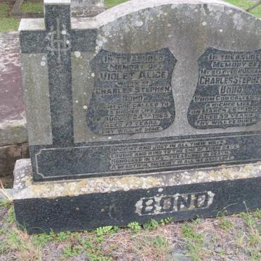 BOND Charles Stephen -1939 &amp; Violet Alice -1965