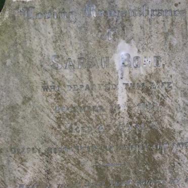 BOND Sarah -1892