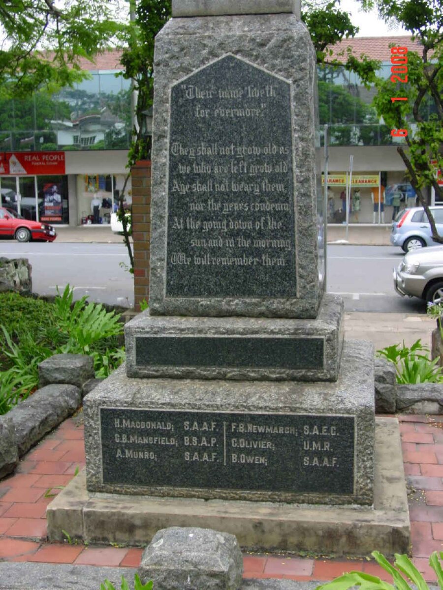 4. People who died in the district 1914-1918 &amp; 1939-1945