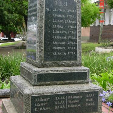 5. People who died in the district 1914-1918 &amp; 1939-1945
