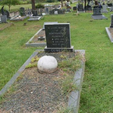 GUMEDE Nomthandazo Florence 1933-1996