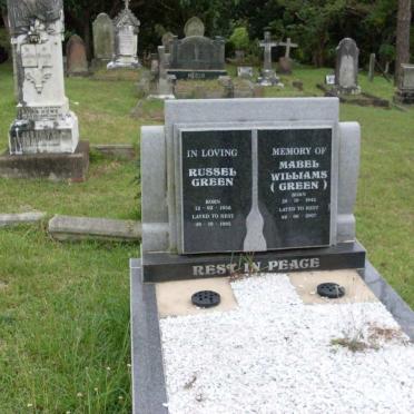GREEN Russel 1958-1995 :: WILLIAMS Mabel nee GREEN 1942-2007