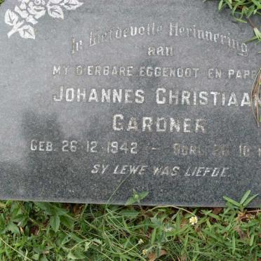 GARDNER Johannes Christiaan 1942-1975