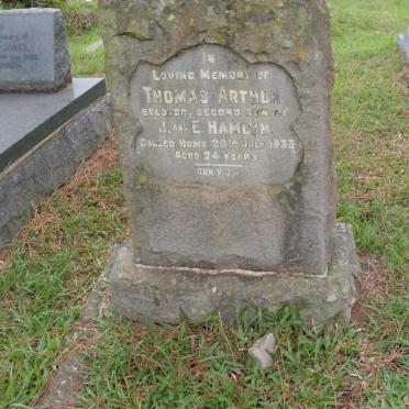 HAMLYN Thomas Arthur -1933