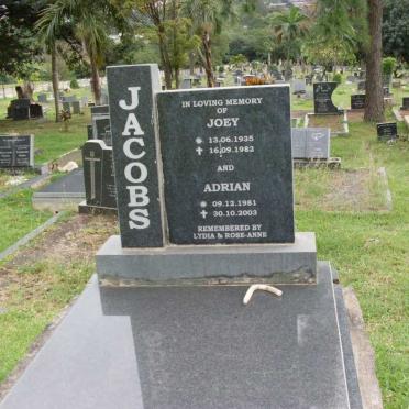 JACOBS Adrian 1981-2003 &amp; Joey 1935-1982