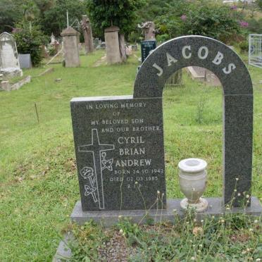 JACOBS Cyril Brian Andrew 1942-1985