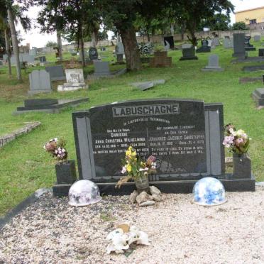 LABUSCHAGNE Johannes Jacobus Christoffel 1910-1973 &amp; Anna Christina Wilhelmina 1918-2008