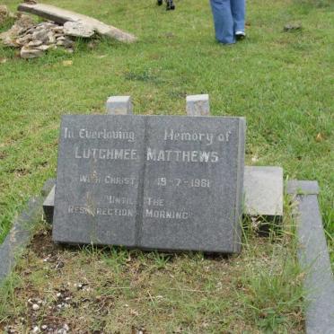 MATTHEWS Lutchmee -1981