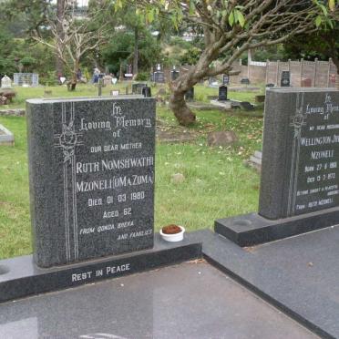 MZONELI Wellington Judah 1908-1973 &amp; Ruth Nomshwathi ZUMA -1980