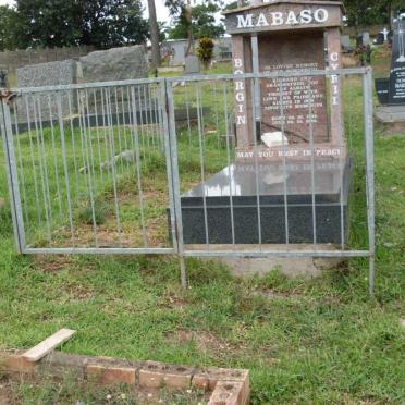 MABASO Borgin Cyril 1938-2001