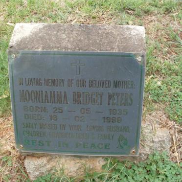 PETERS Mooniamma Bridget 1935-1999