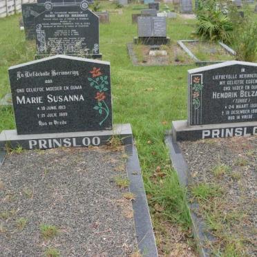 PRINSLOO Hendrik Belzaser 1901-1989 &amp; Maria Susanna 1913-1999