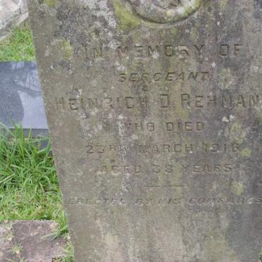 REHMANN Heinrich D. -1916