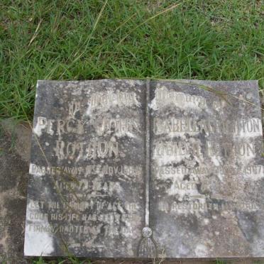 ROTHON Percy John -1964 &amp; Isabella Crichton Ogilvie -1967