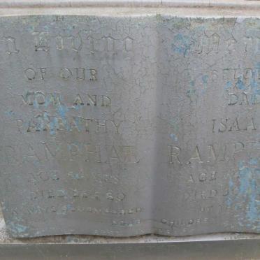 RAMPHAL Parbathy -1980 :: RAMPHAL Isaac -1983