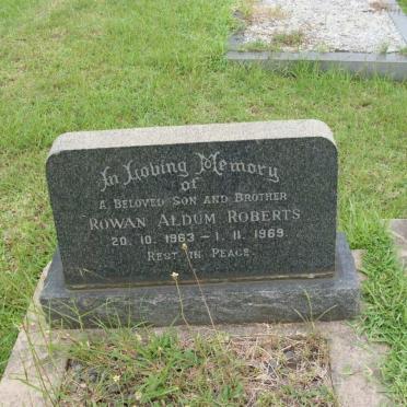 ROBERTS Rowan Aldum 1963-1969