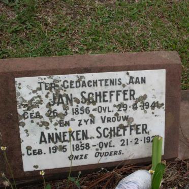 SCHEFFER Jan 1856-1941 &amp; Anneken 1858-192?