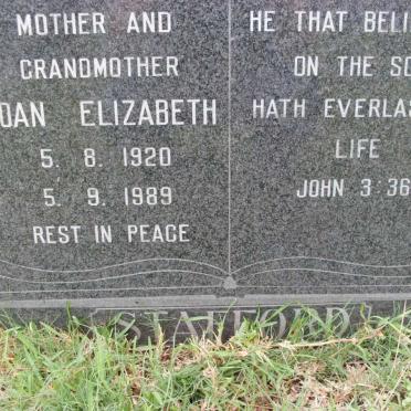 STAFFORD Joan Elizabeth 1920-1989