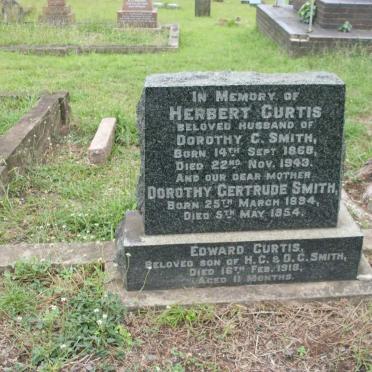 SMITH  Herbert Curtis 1868-1943 :: SMITH Dorothy Gertrude 1894-1854 :: SMITH Edward Curtis -1918