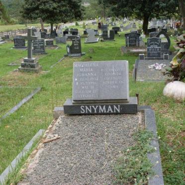 SNYMAN Maria Johanna 1934-1996