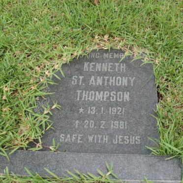 THOMPSON Kenneth St. Anthony 1921-1981