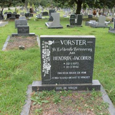 VORSTER Hendrik Jacobus 1975-1992