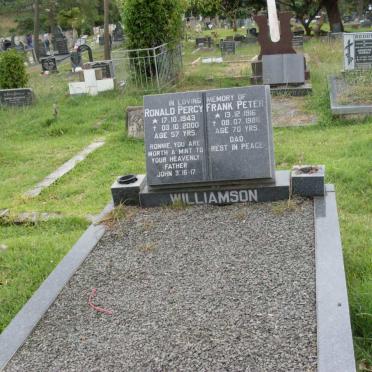 WILLIAMSON Ronald Percy 1943-2000 :: WILLIAMSON Frank Peter 1916-1986