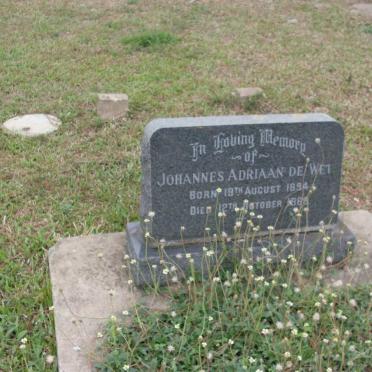 WET Johannes Adriaan, de 1894-1968