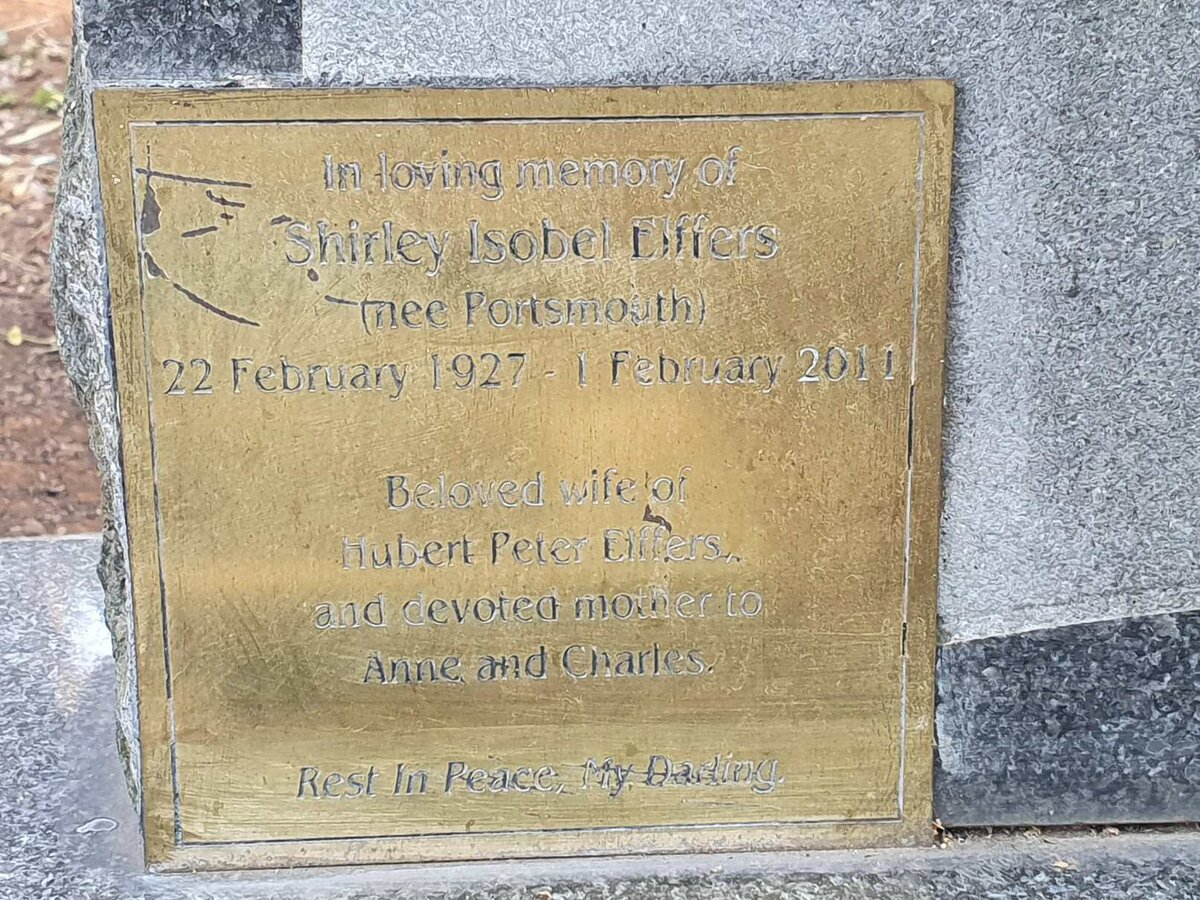 ELFFERS Shirley Isobel nee PORTSMOUTH 1927-2011
