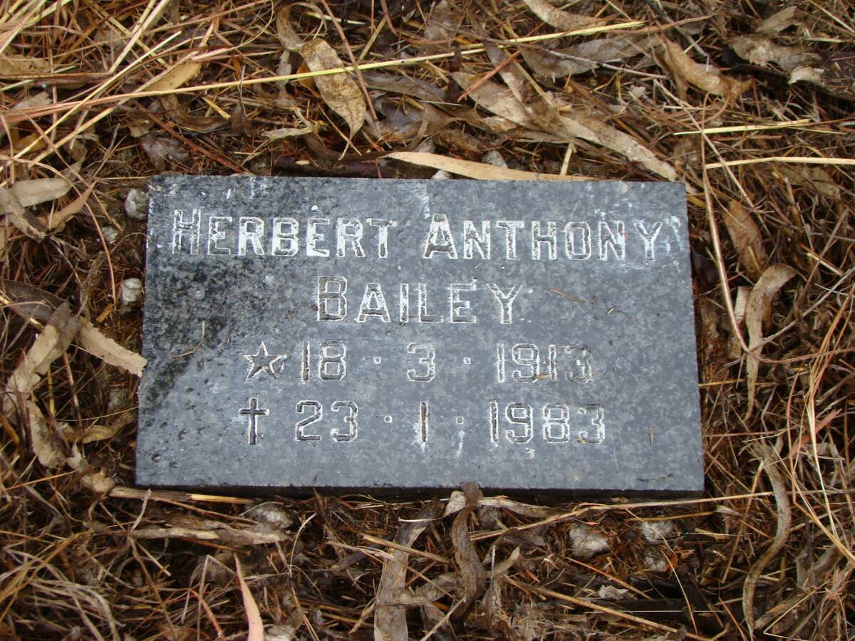 BAILEY Herbert Anthony 1913-1983