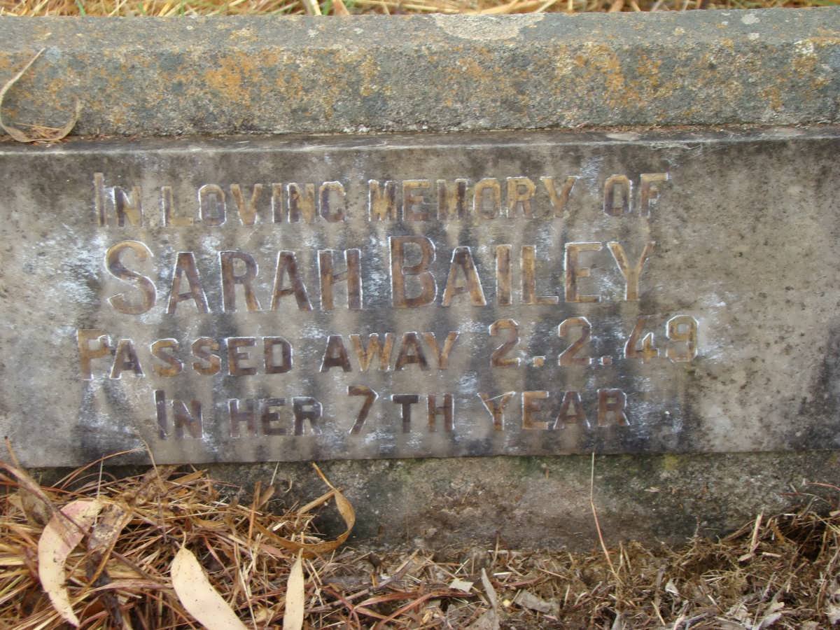 BAILEY Sarah -1949