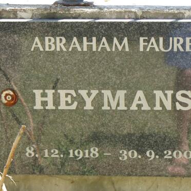 HEYMANS Abraham Faure 1918-2009
