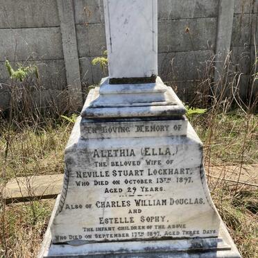 LOCKHART Alethia -1897 :: LOCKHART Charles William Douglas -1897 :: LOCKHART Estelle Sophy -1897 