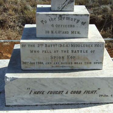 Memorial for the 2nd Battalion (D.C.O.) Middlesex Regiment