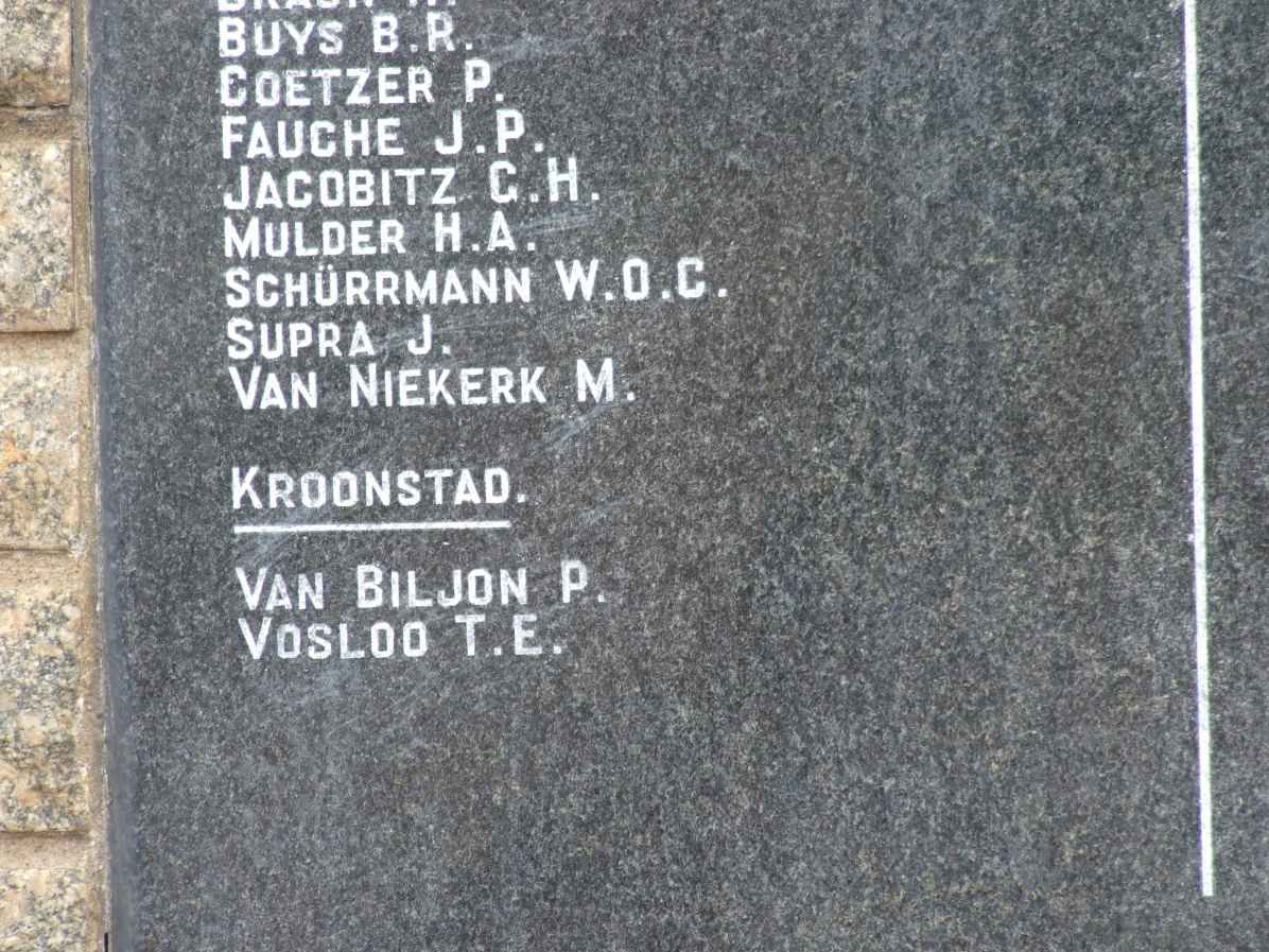 13. Plaque with list of names