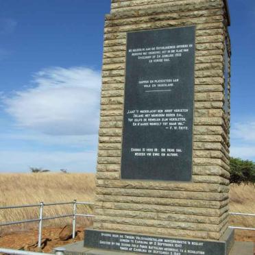 05. A memorial dedicated to the Burgers who died at Spioenkop
