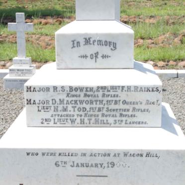13. Monument to commemorate those Officers who were killed at Wagon Hill on 6 January 1900