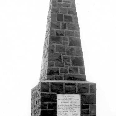 Kwazulu-Natal, KLIPRIVIER district, Platrand, 2nd Rifle Brigade, War monument