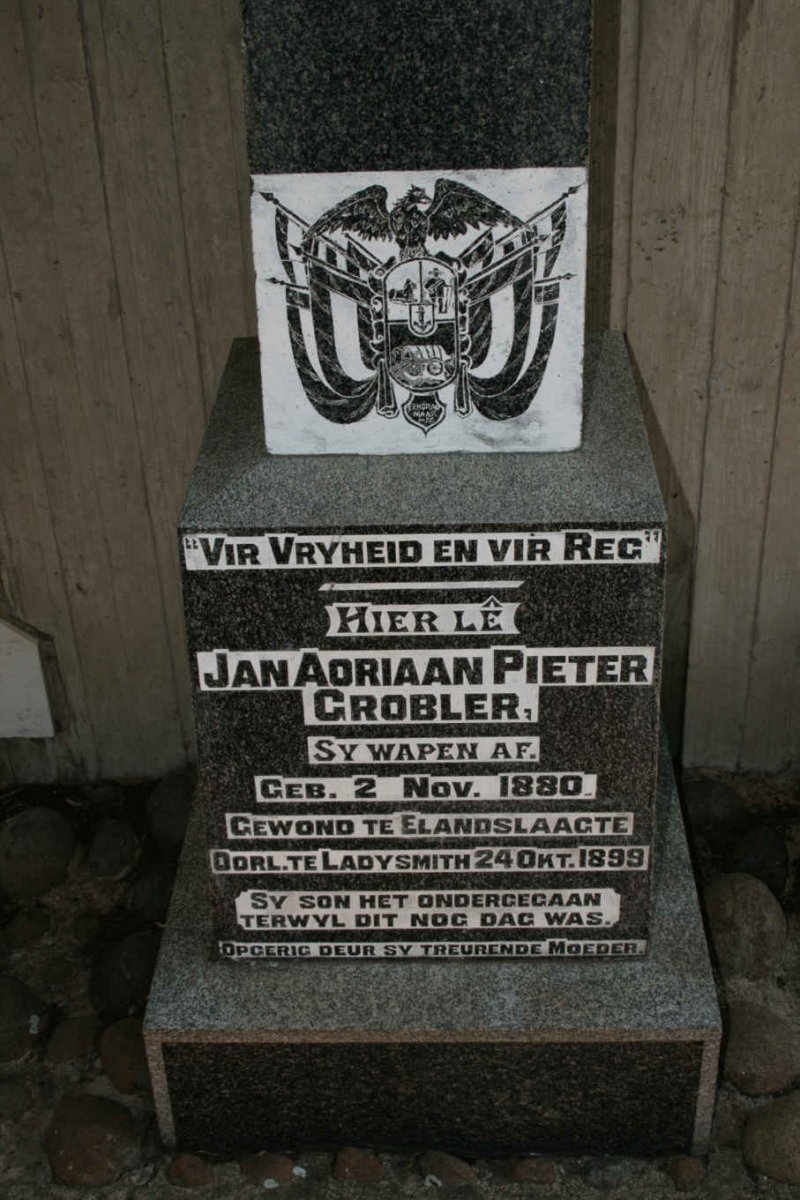 GROBLER Jan Adriaan Pieter 1880-1899